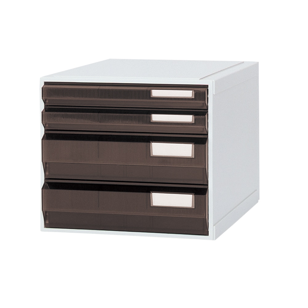 サカセ カセッター A3タイプ（引出4段）アンバー HA3-007 1個（ご注文単位1個）【直送品】