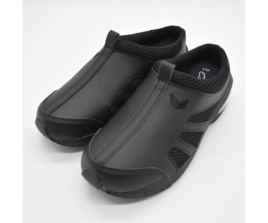 山一 消臭クッションインソール サボシューズ ブラック 24.0cm 80BK240 1足（ご注文単位1足）【直送品】