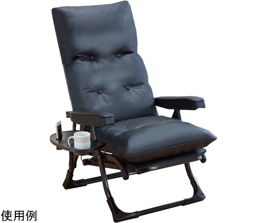 ファミリー・ライフ 日本製 NEWくつろぎのリクライニングアームチェア DXII ブラック 0411210 1箱（ご注文単位1箱）【直送品】