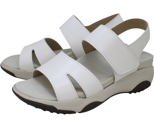 リゲッタ 厚底EVAサンダル ホワイト S(22.0~22.5cm) RW0035-WHT-S 1足(ご注文単位1足)【直送品】