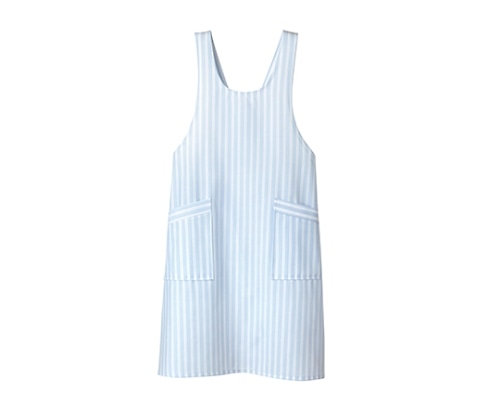 住商モンブラン 予防衣エプロン レディス ブルー 75-021 フリー 1枚(ご注文単位1枚)【直送品】