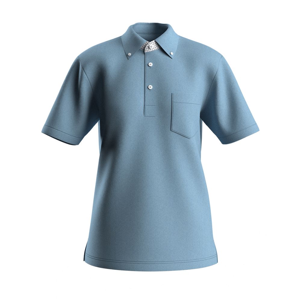 サーヴォ（旧サンペックスイスト） [高機能ニット]ボタンダウンポロシャツ LL スカイブルー MCSU-2401-K2 1枚（ご注文単位1枚）【直送品】