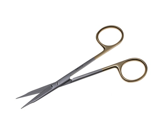 日本フリッツメディコ T/Cフォクス剪刀 13cm 直 B025-013X 1個（ご注文単位1個）【直送品】