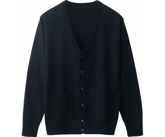 WHISEL（自重堂） メンズカーディガン ブラック LL WH90419 1枚（ご注文単位1枚）【直送品】