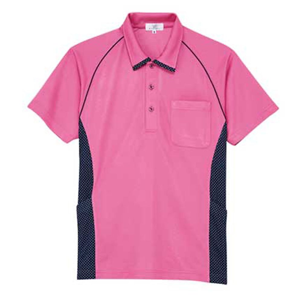 KIRAKU(トンボ) ニットシャツ アマンドピンク M(身丈68cm) CR113-13 M 1枚(ご注文単位1枚)【直送品】