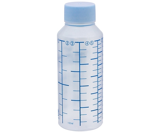 金鵄製作所 NK投薬瓶 100mL 青色目盛 ノーマルキャップ（スカイブルー:水） 1箱（200本入） B01A0-000AQ 1箱（ご注文単位1箱）【直送品】