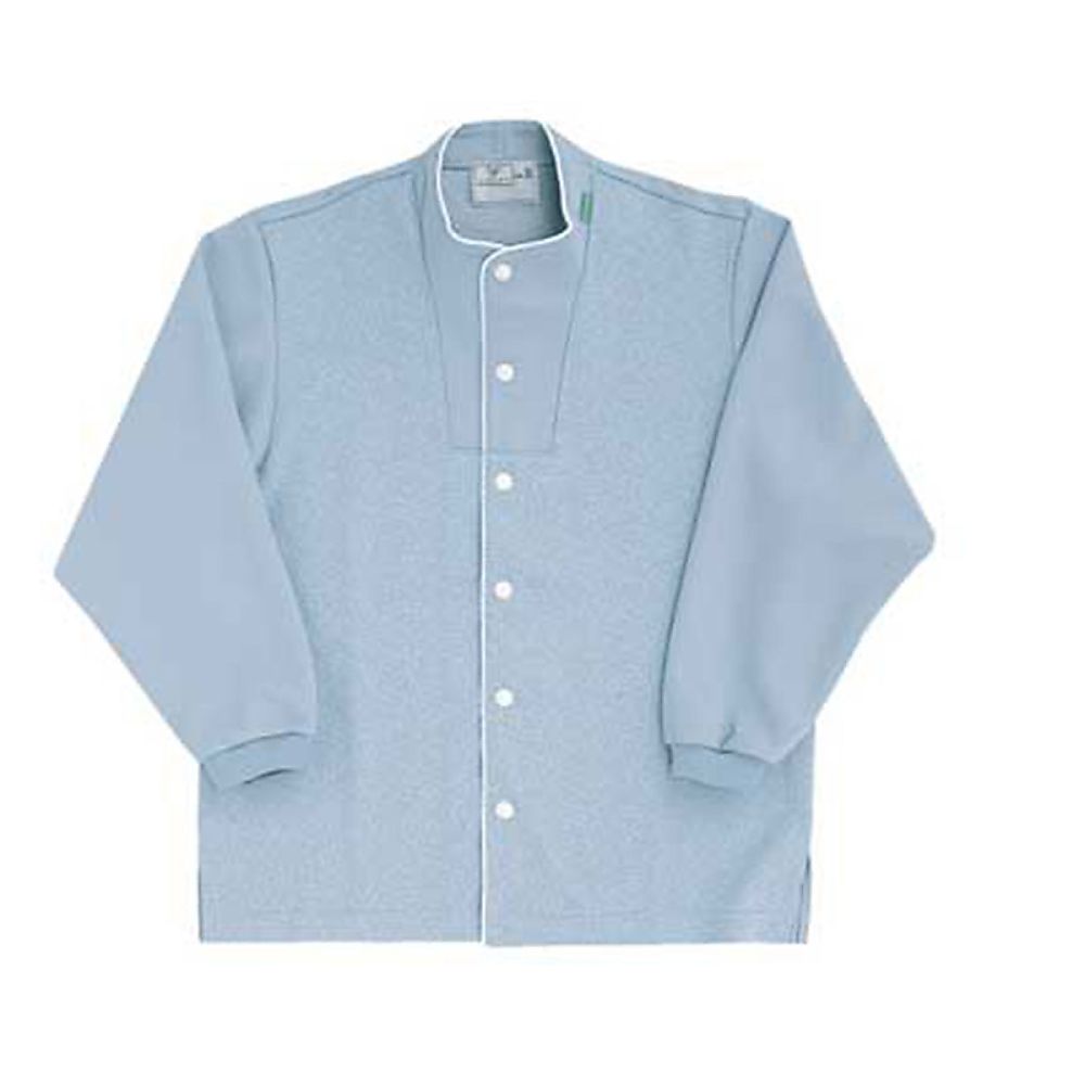 KIRAKU（トンボ） 前開きシャツ インクブルー LL（身丈72cm） CR813-76 LL 1枚（ご注文単位1枚）【直送品】