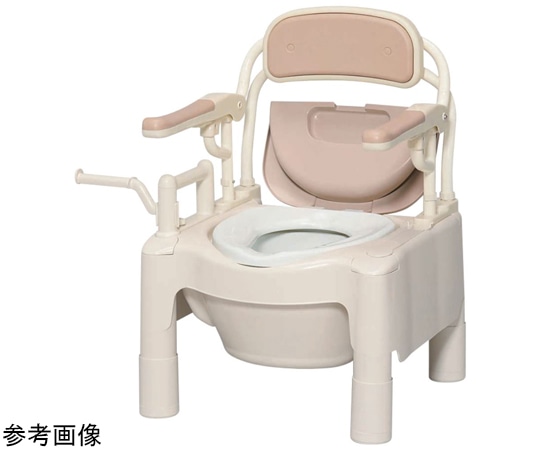 アロン化成 ポータブルトイレ FX-CPはねあげ ソフト便座 トランスファーボード付 870-082 1個（ご注文単位1個）【直送品】