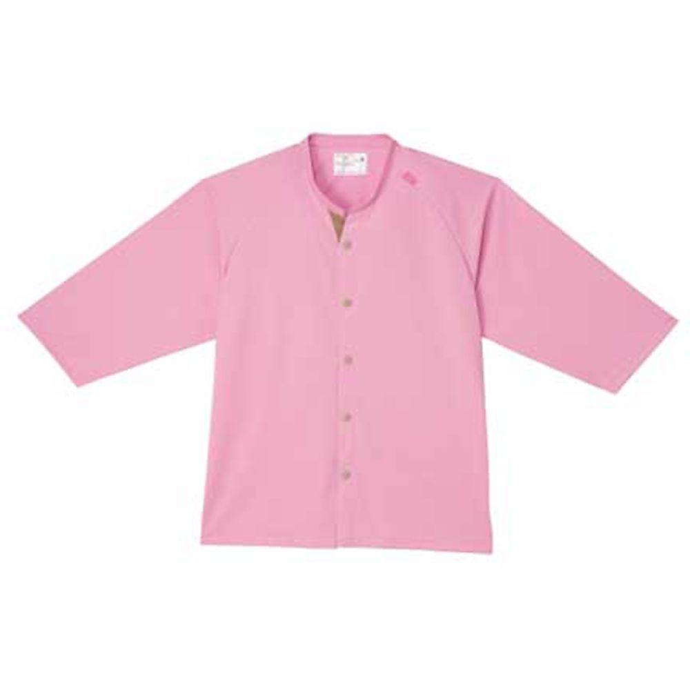 KIRAKU（トンボ） 前開きシャツ ローズピンク M（身丈68cm） CV205-14 M 1枚（ご注文単位1枚）【直送品】