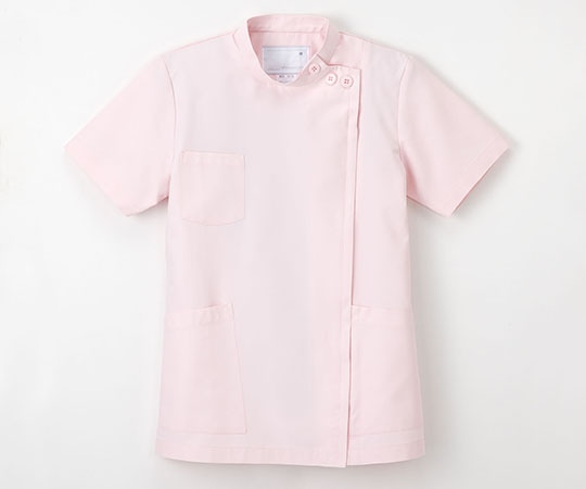 ナガイレーベン 女子横掛半袖 ピンク L KES5172 1枚（ご注文単位1枚）【直送品】