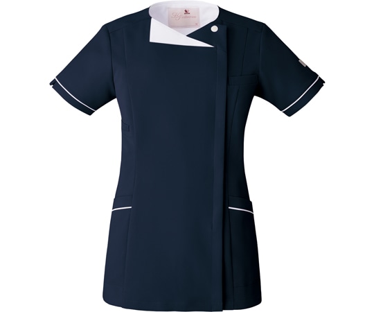 フォーク レディスジップスクラブR ダークネイビー×ホワイト S HI706-17 1枚(ご注文単位1枚)【直送品】