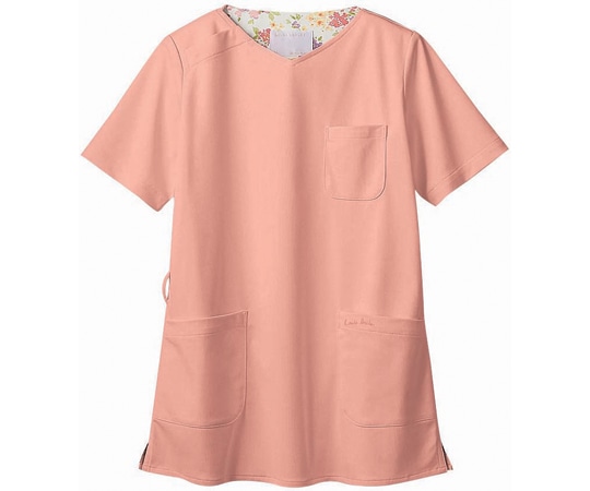 住商モンブラン スクラブ レディス 半袖 ピーチ/アメリ ピンク 3L LW603-22 3L 1枚(ご注文単位1枚)【直送品】