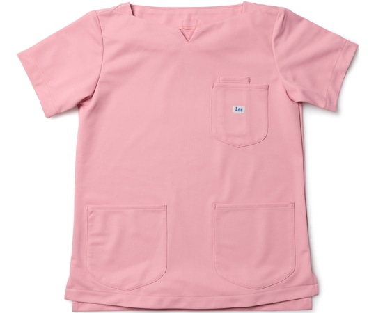 Lee レディススクラブ（キーネック） ピンク 4L  1枚（ご注文単位1枚）【直送品】