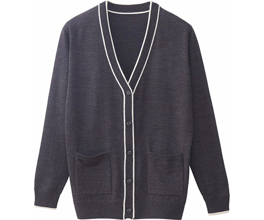 WHISEL（自重堂） カーディガン グレー M WH90319 1枚（ご注文単位1枚）【直送品】