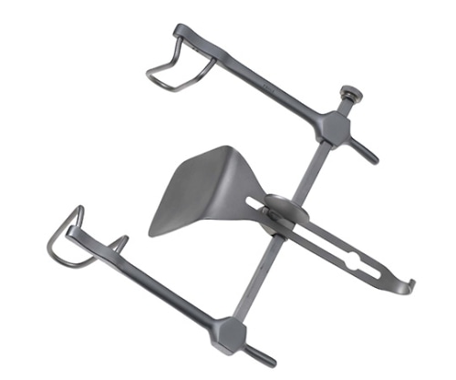 日本フリッツメディコ 開創器 ゴッセ型 2弁 鈎幅35×63mm R139-1644 1個（ご注文単位1個）【直送品】