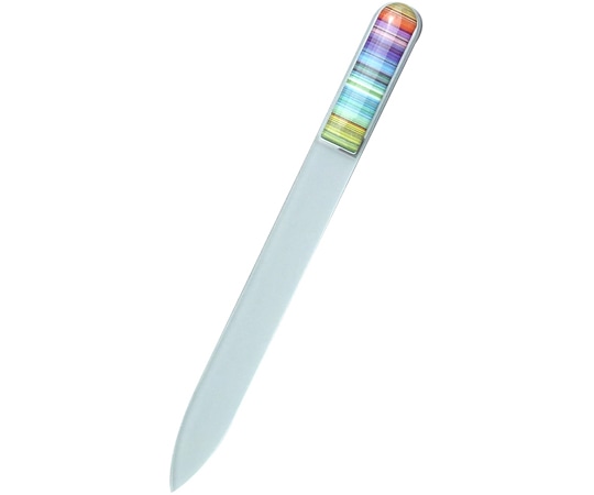 BISON 3D チェコ製ガラス爪ヤスリ 14cm 両面仕上げ 08柄 3DM08 1個（ご注文単位1個）【直送品】