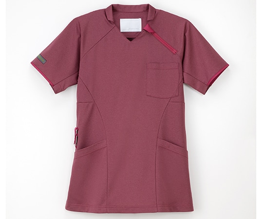 ナガイレーベン ニットシャツ バーガンディ L JM-3142 1枚(ご注文単位1枚)【直送品】