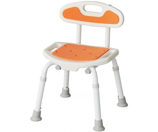 サテライト 福浴 コンパクトシャワーチェア オレンジ FKW-01-C 1個（ご注文単位1個）【直送品】