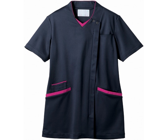 住商モンブラン スクラブ レディス 半袖 ダークネイビー/バーガンディ S 73-2252 S 1枚（ご注文単位1枚）【直送品】