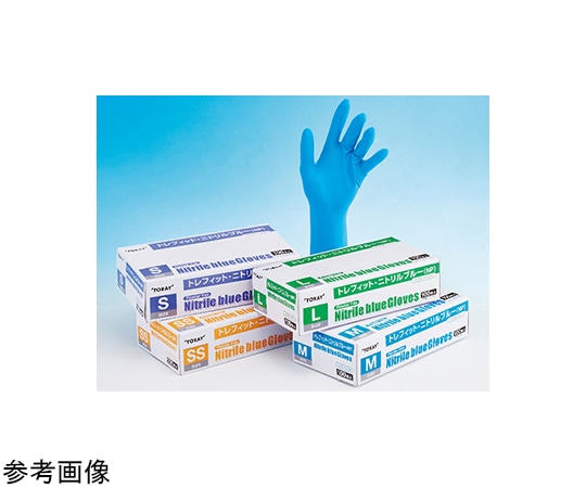 東レ・メディカル 検査用手袋 トレフィット・ニトリルブルー（NP）M 100枚×10箱入 NB212NM 1ケース（ご注文単位1ケース）【直送品】