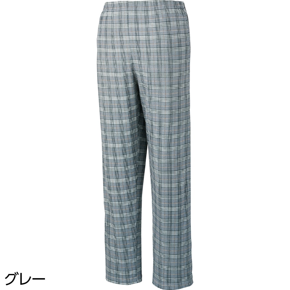 ケアファッション 紳士フルオープン洗い替えパンツ グレー L 89457 1個（ご注文単位1個）【直送品】