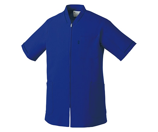 ミズノ(チトセ) 男女兼用前開きスクラブ ブルーネイビー SS MZ0150-C3/SS 1枚(ご注文単位1枚)【直送品】
