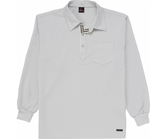 WHISEL（自重堂） 長袖ポロシャツ シルバー SS 85204 1枚（ご注文単位1枚）【直送品】
