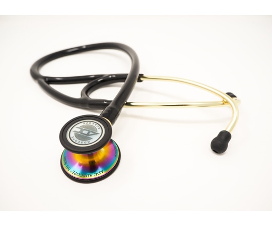 ユーメド貿易 ADスコープ コンバーチブルカーディオロジーステトスコープ ブラック（レインボーエディション） AD701RBK 1本（ご注文単位1本）【直送品】
