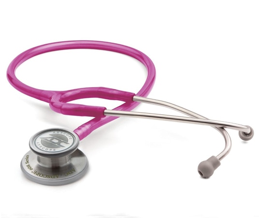 ユーメド貿易 ADスコープ クリニシャンステトスコープ パウダーラズベリー AD703PR 1本（ご注文単位1本）【直送品】