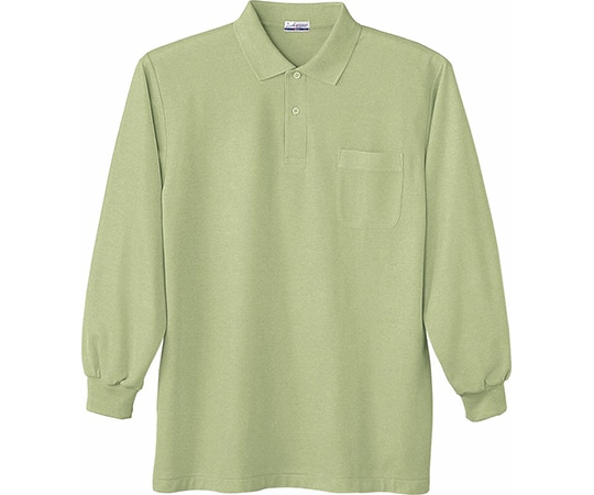 WHISEL（自重堂） 長袖ポロシャツ アース グリーン S 24434 1枚（ご注文単位1枚）【直送品】