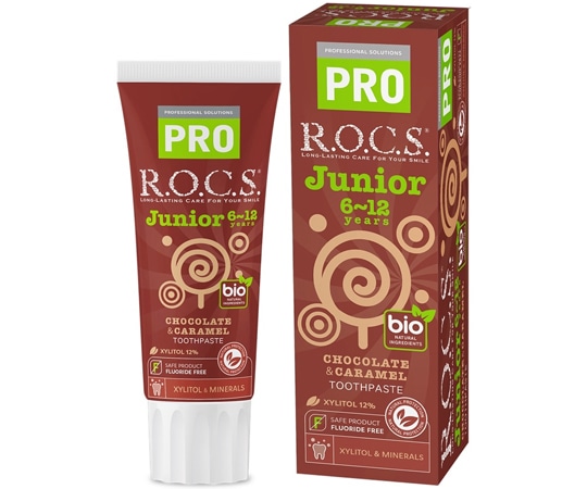 アズワン ロックスPRO歯みがき ジュニア チョコ&キャラメル 30-01-013 1個（ご注文単位1個）【直送品】
