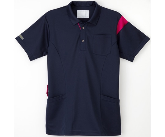 ナガイレーベン ニットシャツ ネイビー S JD-3137 1枚（ご注文単位1枚）【直送品】