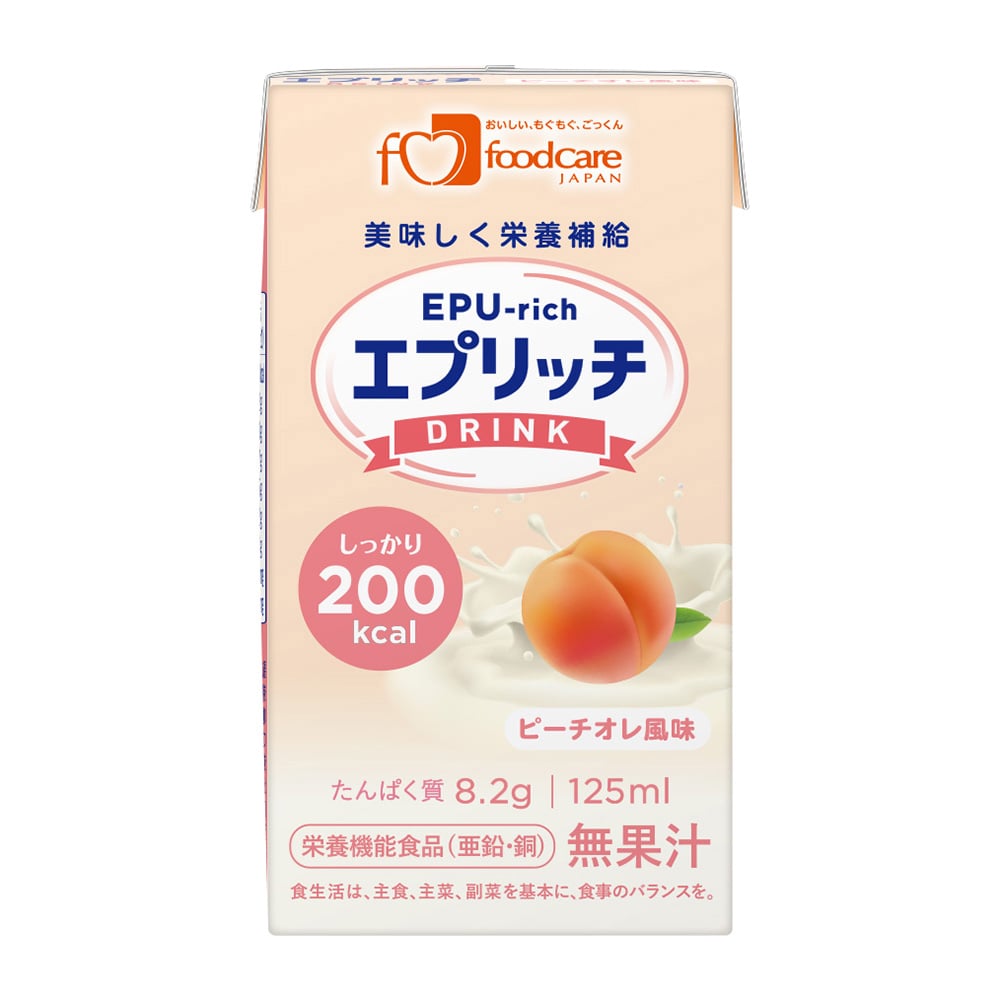 フードケア エプリッチドリンク ピーチオレ風味 1箱（24本入）  1箱（ご注文単位1箱）【直送品】