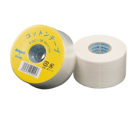 D&M コットンテープ 38mm×12m 1ケース（12個入） #DC-38 1ケース（ご注文単位1ケース）【直送品】