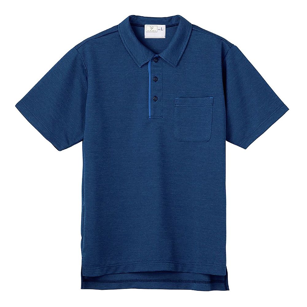 KIRAKU（トンボ） ニットシャツ ネイビーモク×ブルー SS（身丈66cm） CR218-79 SS 1枚（ご注文単位1枚）【直送品】