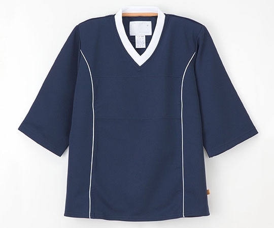 ナガイレーベン 検診衣上衣 ネイビー S LK1406 1枚（ご注文単位1枚）【直送品】