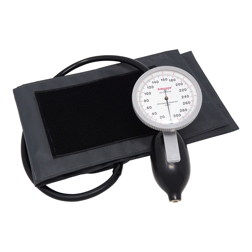 ユーメド貿易 ADラージゲージ血圧計（ワンハンドタイプ）本体 ダークグレー ADC226DG 1個（ご注文単位1個）【直送品】