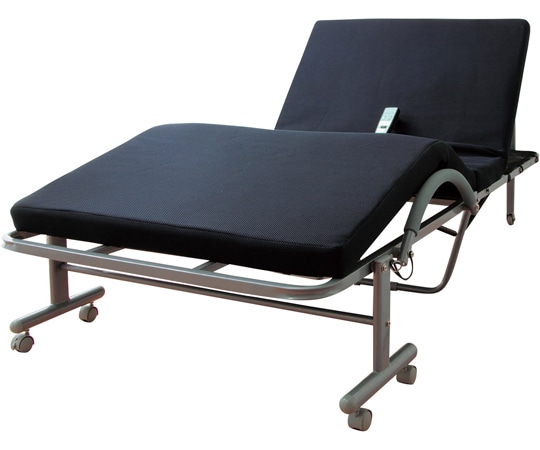 ファミリー・ライフ 立ち座り楽ちん低反発メッシユ仕様収納式電動リクライニングベッドシングル 04029 1箱（ご注文単位1箱）【直送品】