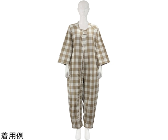 竹虎 フドーねまきB 厚手 チェックベージュ L 106894 1枚（ご注文単位1枚）【直送品】