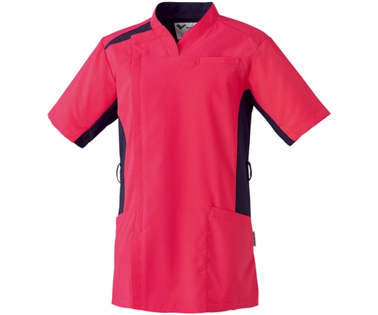 ミドリ安全 作業服 メディカルウェア ベルデクセル スクラブ VEM4000上 ピンク 4Lサイズ VEM4000-UE-4L 1着（ご注文単位1着）【直送品】