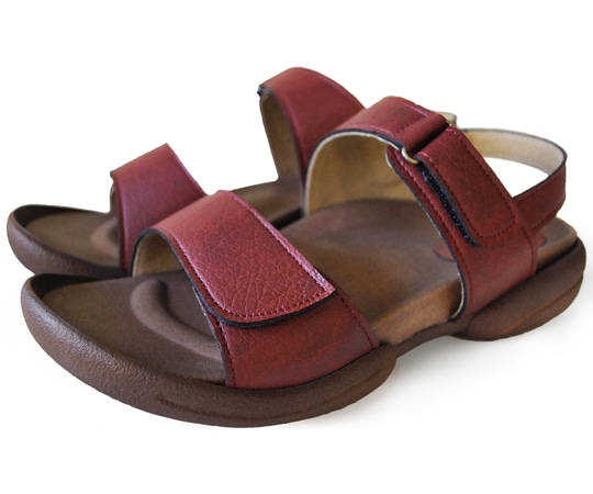 リゲッタ バックベルト付グミサンダル レッドブラウン LL(25.0~25.5) R279-RBR-LL 1足(ご注文単位1足)【直送品】