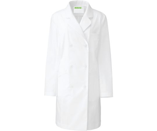 KAZEN レディス診察衣Wハーフ丈 白 3L REP215-10 3L 1枚（ご注文単位1枚）【直送品】