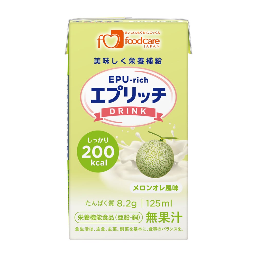 フードケア エプリッチドリンク メロンオレ風味 1箱（24本入）  1箱（ご注文単位1箱）【直送品】