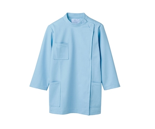 住商モンブラン ケーシー レディス 8分袖 サックス 72-203 LL 1枚（ご注文単位1枚）【直送品】