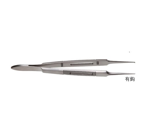 日本フリッツメディコ 形成デリケートピンセット 11.5cm 有鈎 EF-2102 1本（ご注文単位1本）【直送品】