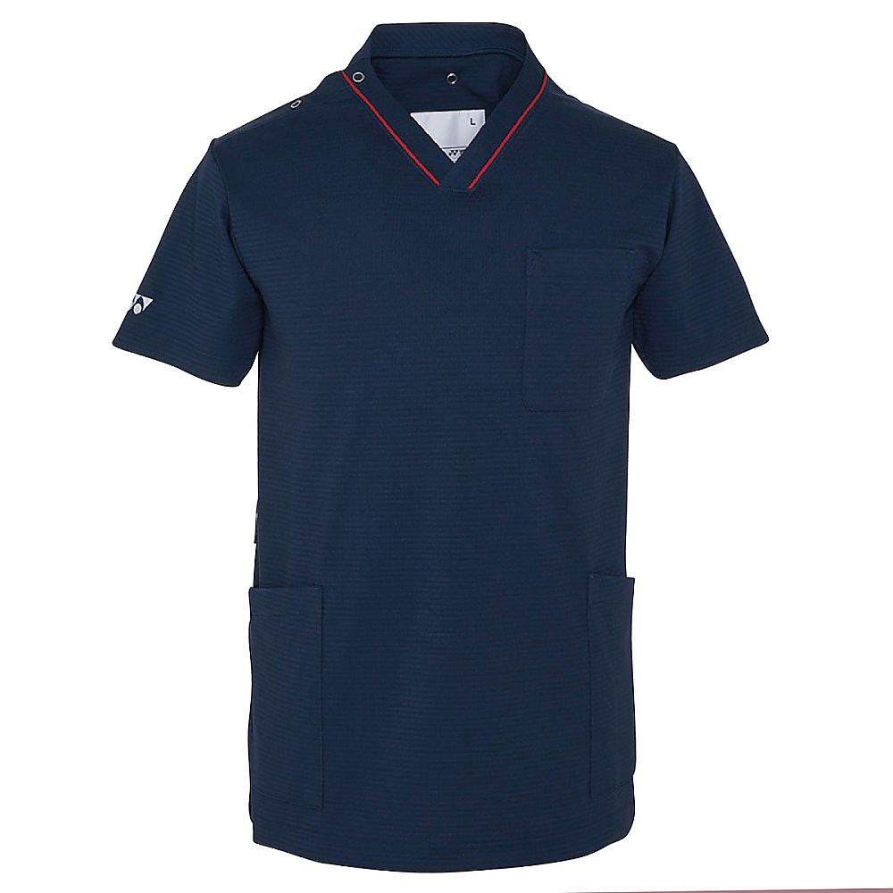 YONEX(トンボ) スクラブ ネイビー BL(身丈74cm) CY805-88 BL 1枚(ご注文単位1枚)【直送品】