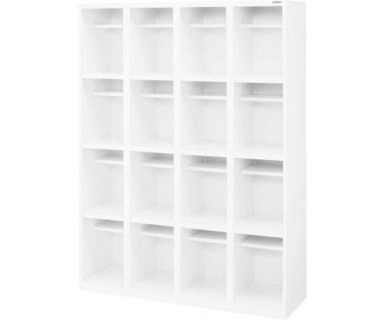 エスコ 1200x380x1600mm/4列4段 収納棚（長靴用） EA954EL-4 1台（ご注文単位1台）【直送品】