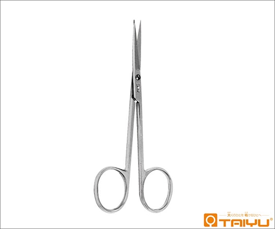 TAIYU（大祐医科工業） 眼科剪刀 鋭先 反 ネジ止 全長11.5cm TY-160B 1本（ご注文単位1本）【直送品】