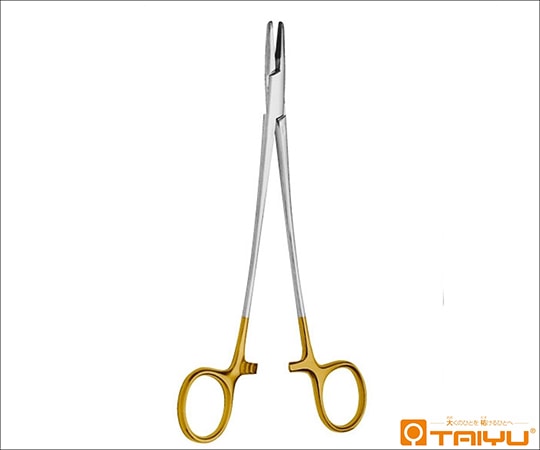 TAIYU（大祐医科工業） ヘガール持針器 チップ付 BOX 全長19cm 純国産 TY-201M 1本（ご注文単位1本）【直送品】