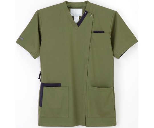 ナガイレーベン 男女兼用スクラブ オリーブ BL AY-5522 1枚（ご注文単位1枚）【直送品】